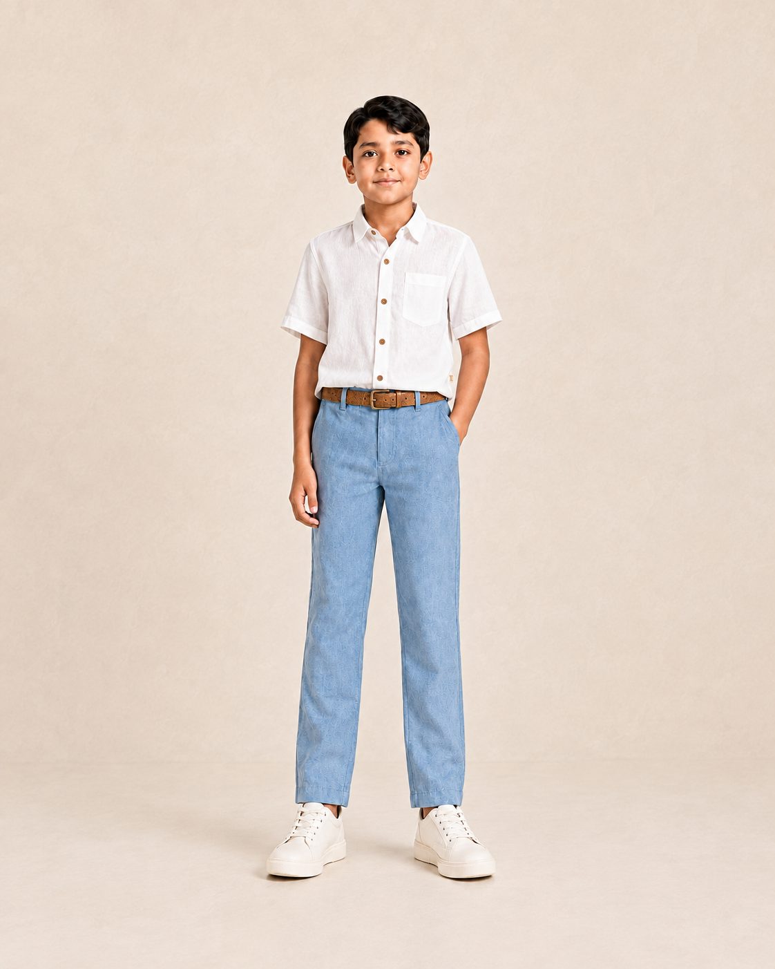 Boy's Linen-Cotton Resort Shirt
