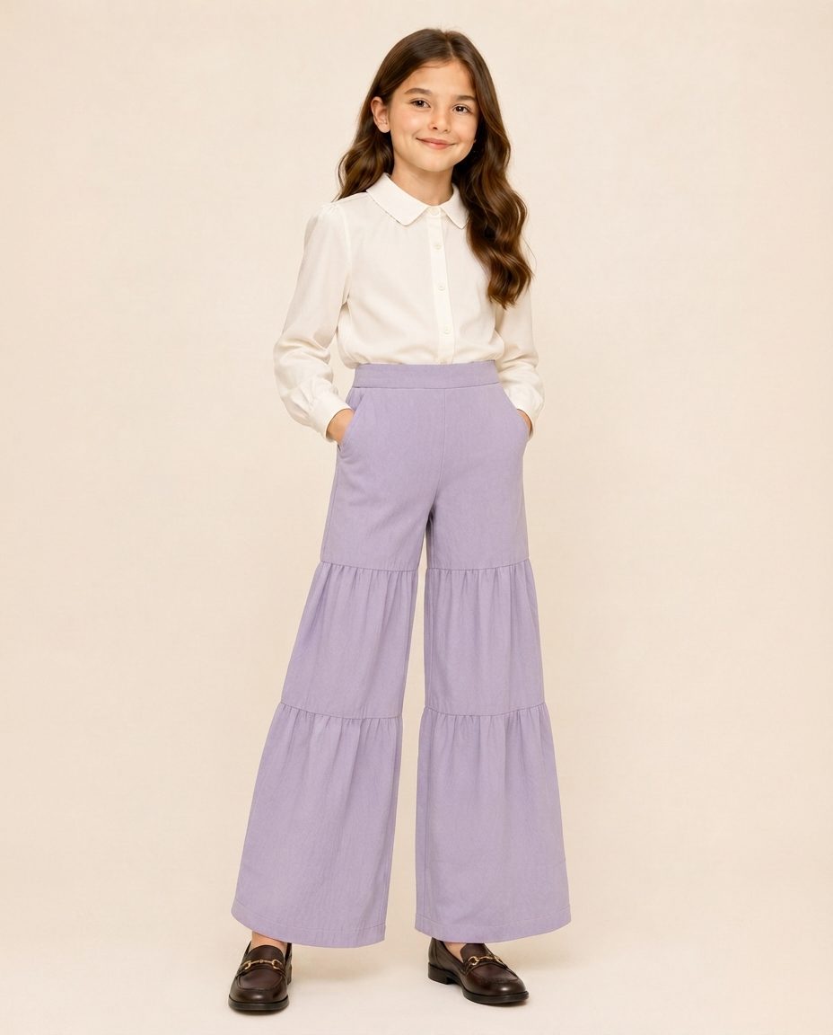 GIRL'S TIERED PANTS