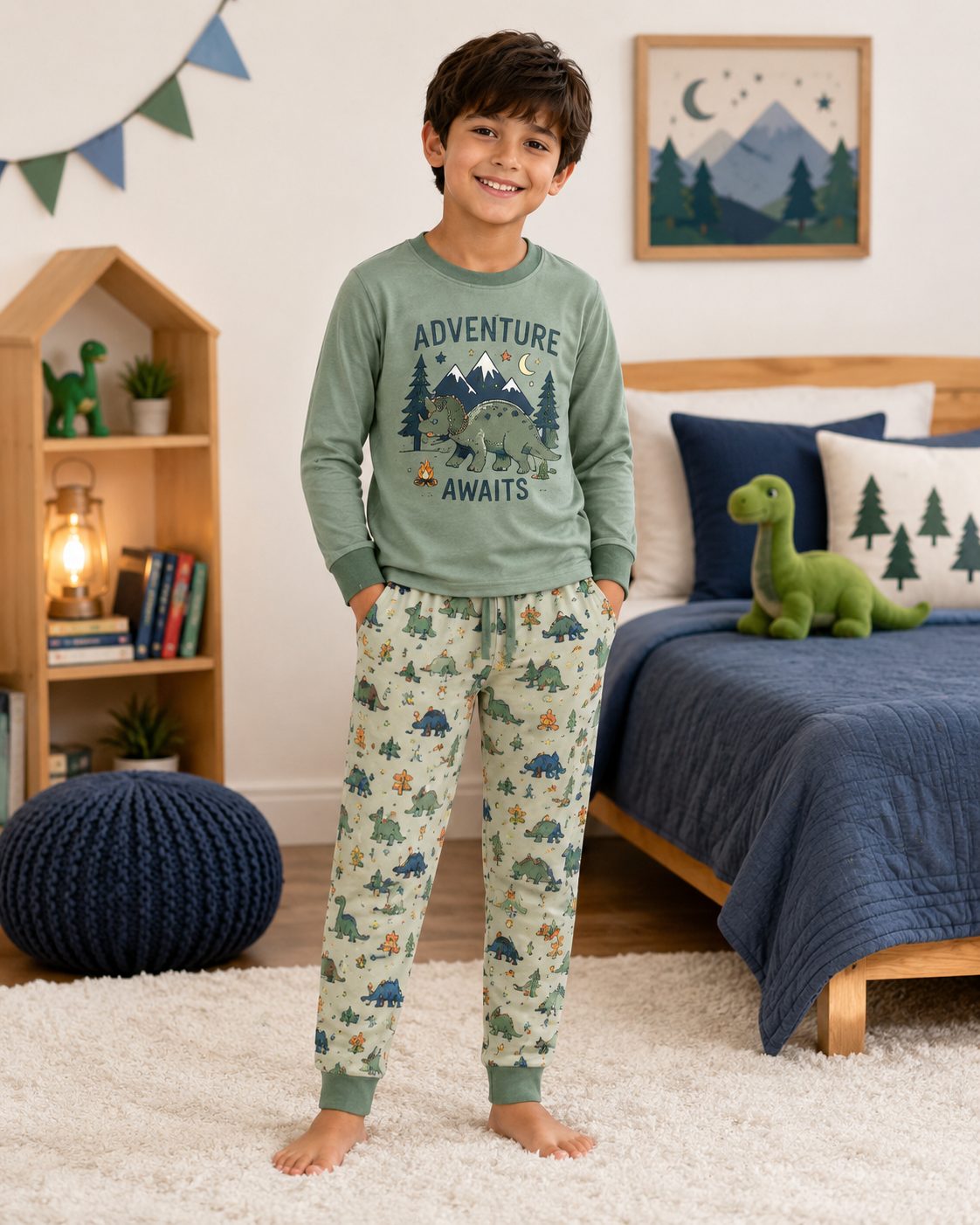 Boy's Graphic Pajama Set
