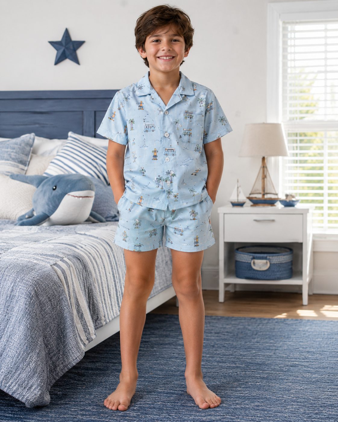 Boy's Short Sleeve Sleep Set