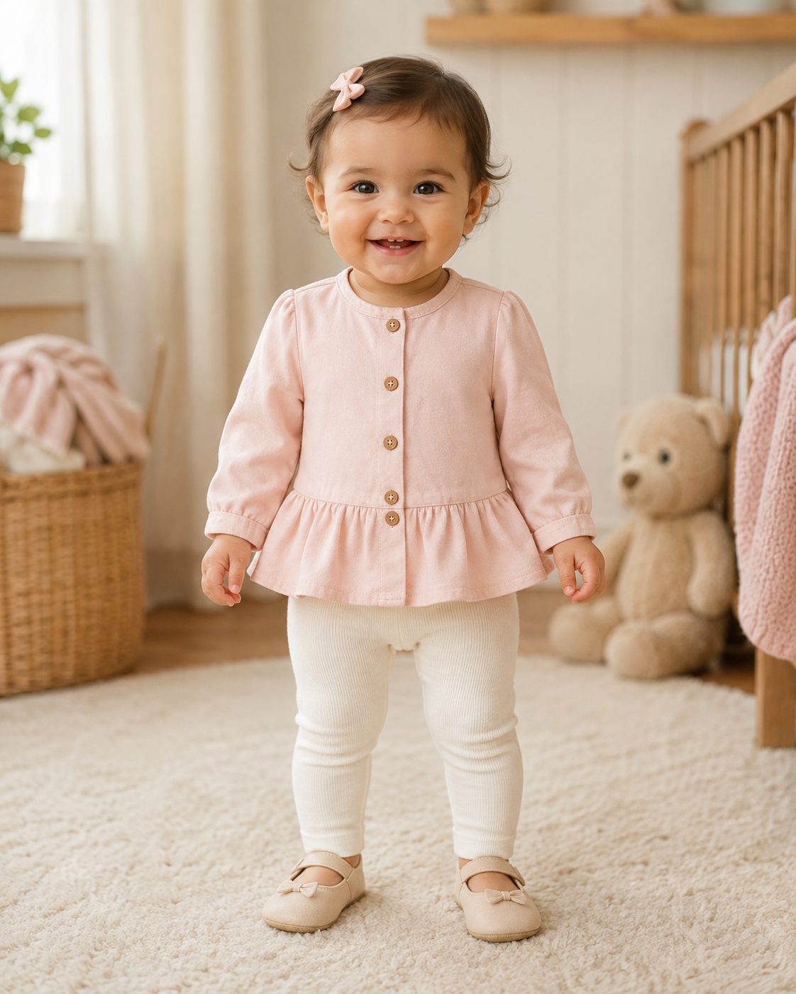 Baby Blush Peplum Blouse