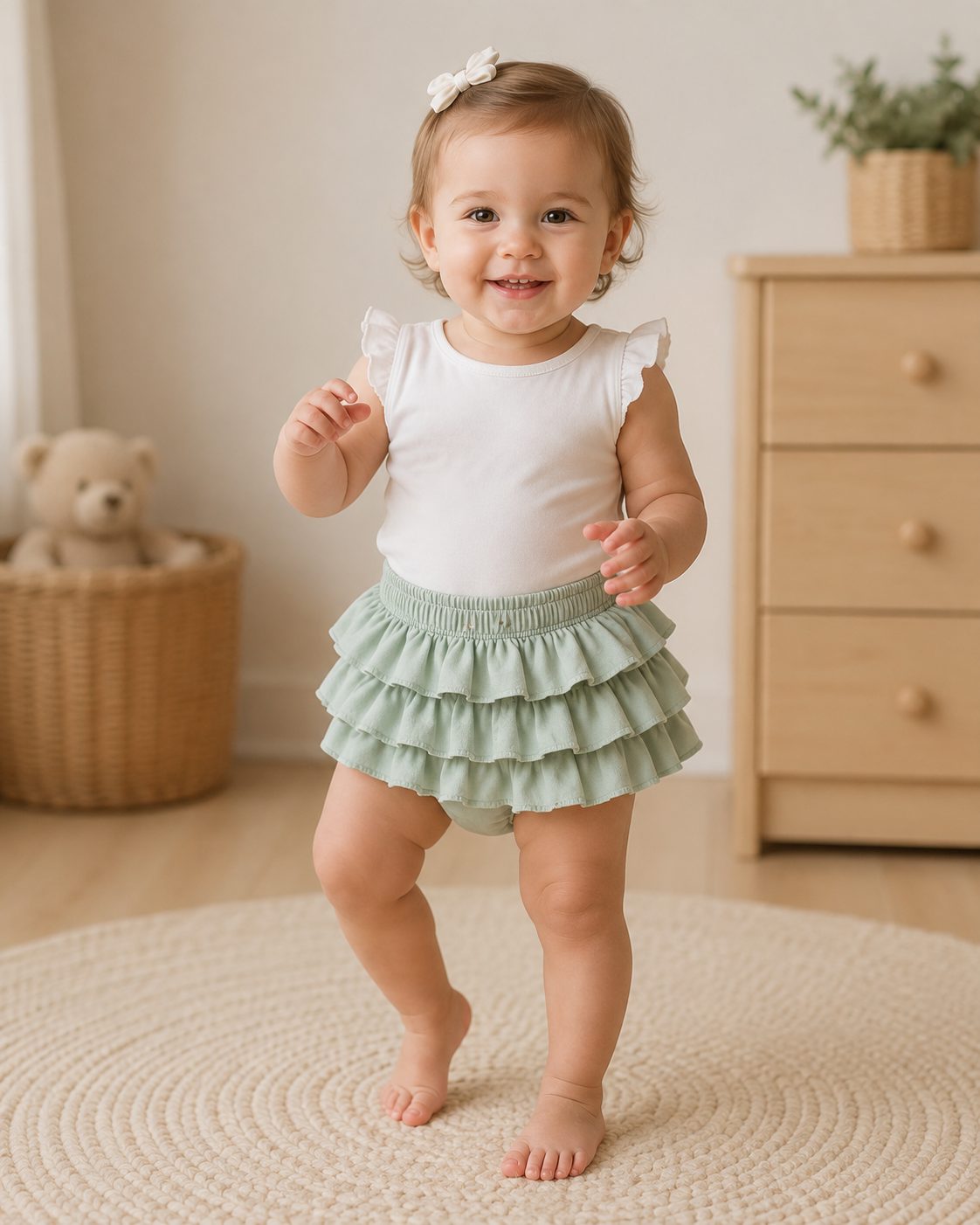 Baby Thread Ruffle Bloomer
