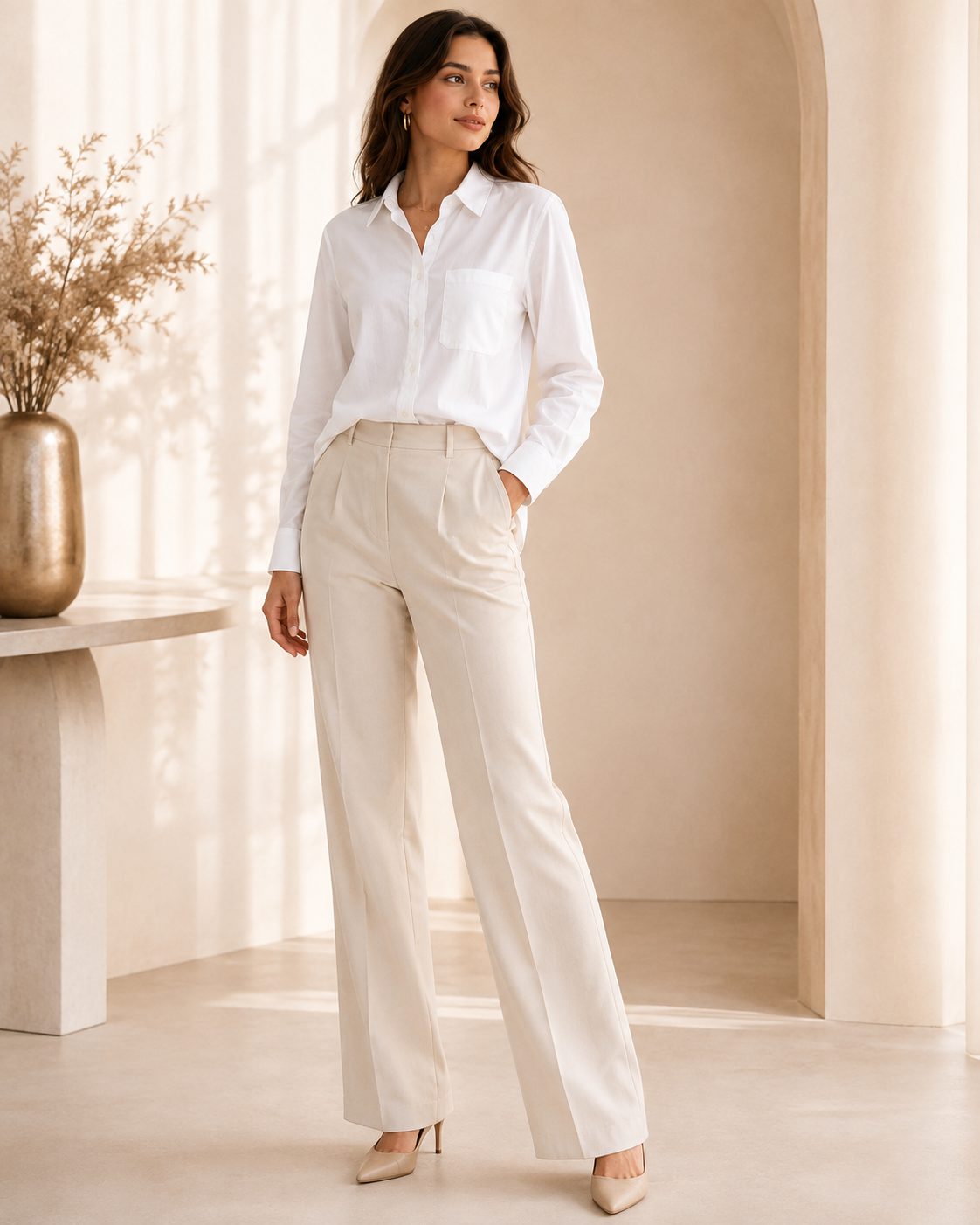 Women's Essential White Shirt
