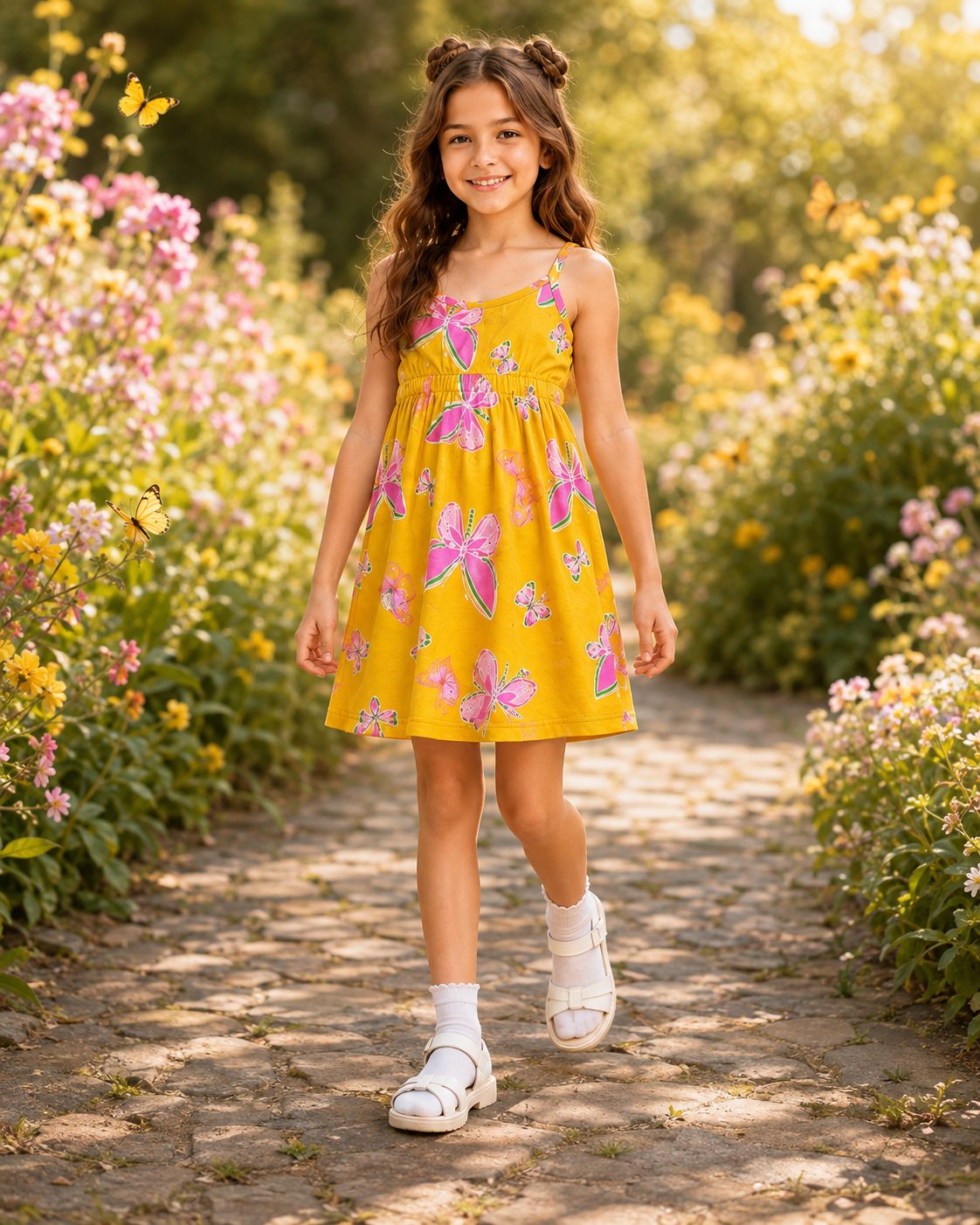 Girls' SunnyFlutter Butterfly Cami Dress