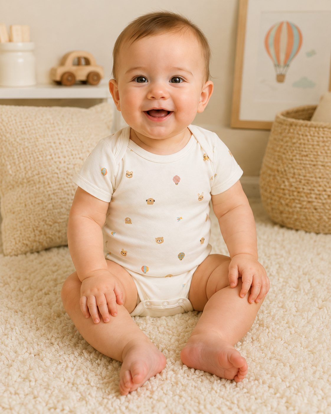 Baby Tiny Traveler Organic Cotton Bodysuit