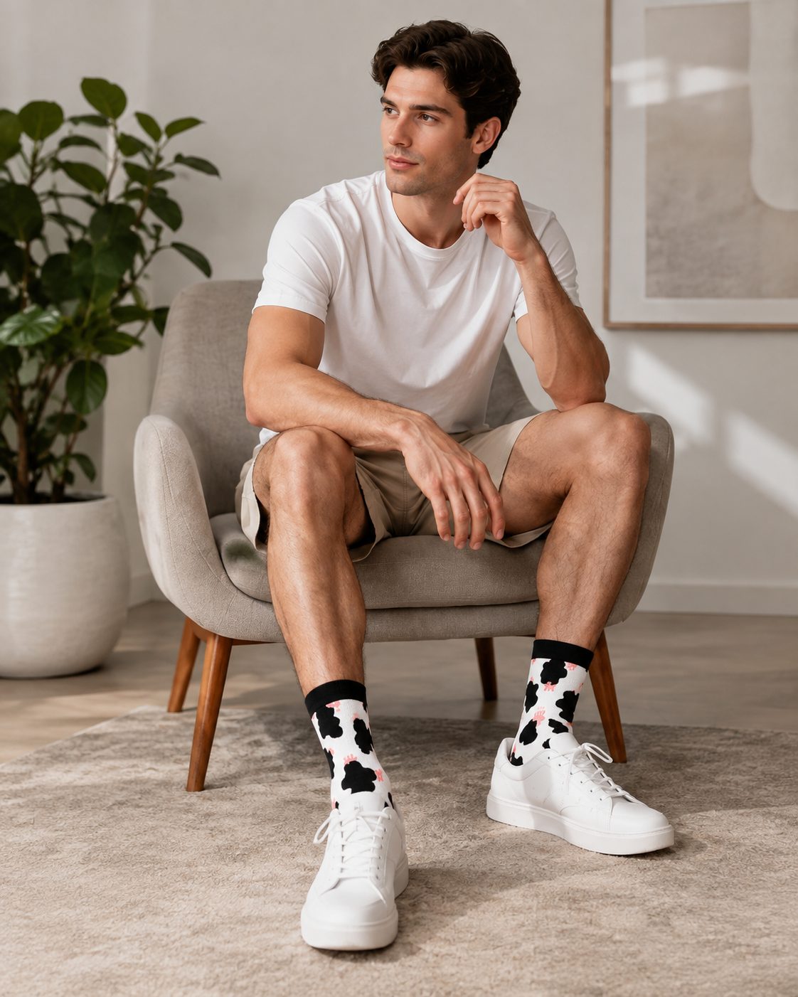 Moo Spot Ankle Socks