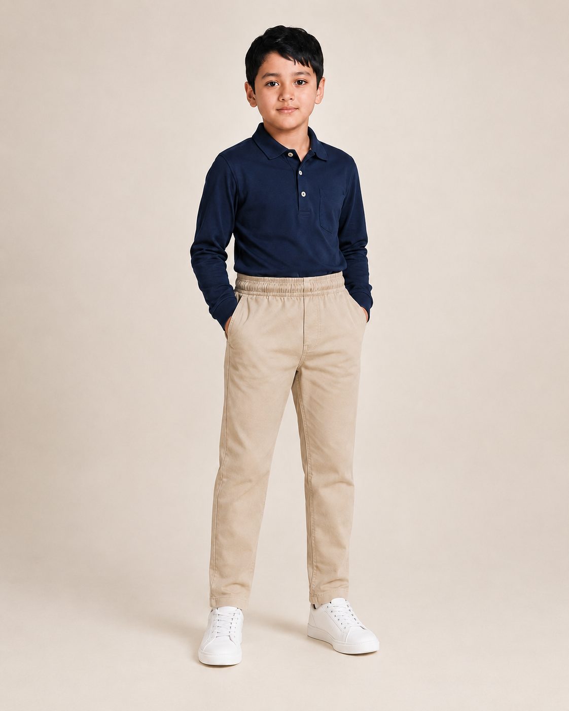 Boy's Elastic Waist Pants