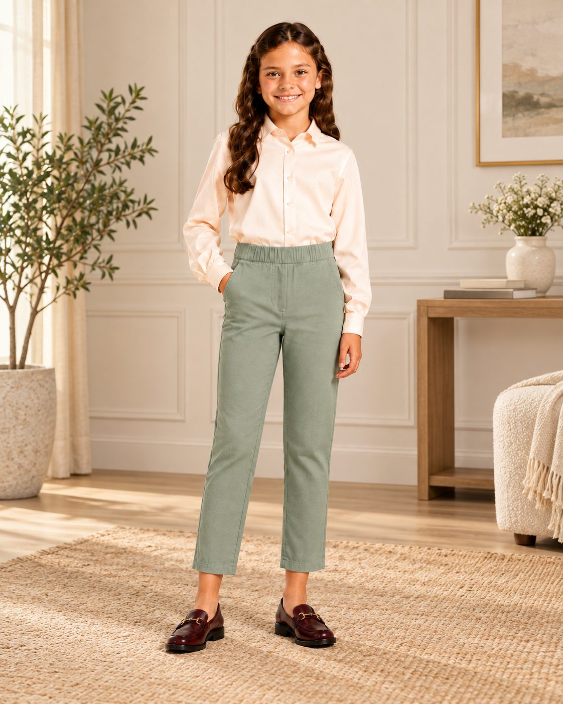 Girl's Pull-On Pants