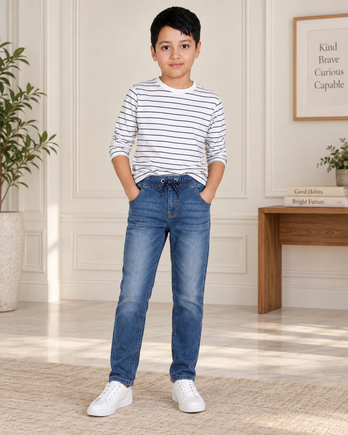 Boy's Pull-On Denim Pants