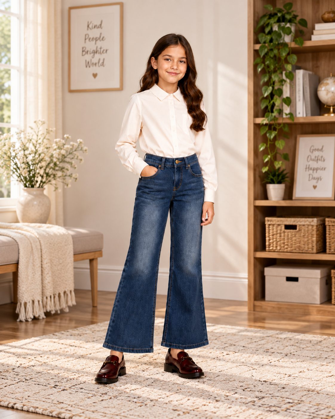 Girl's Flared Jeans