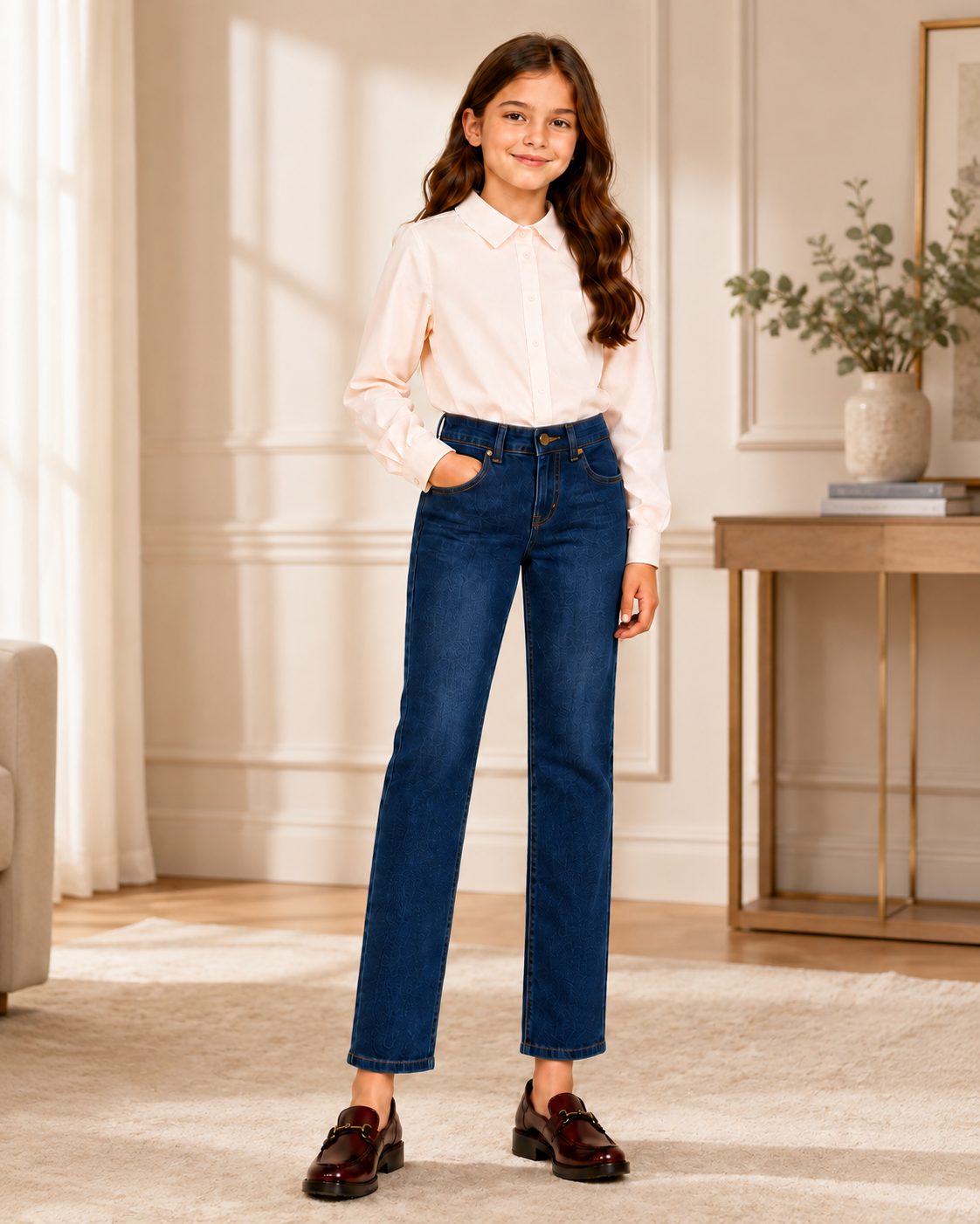 Girl's Straight-Leg Jeans