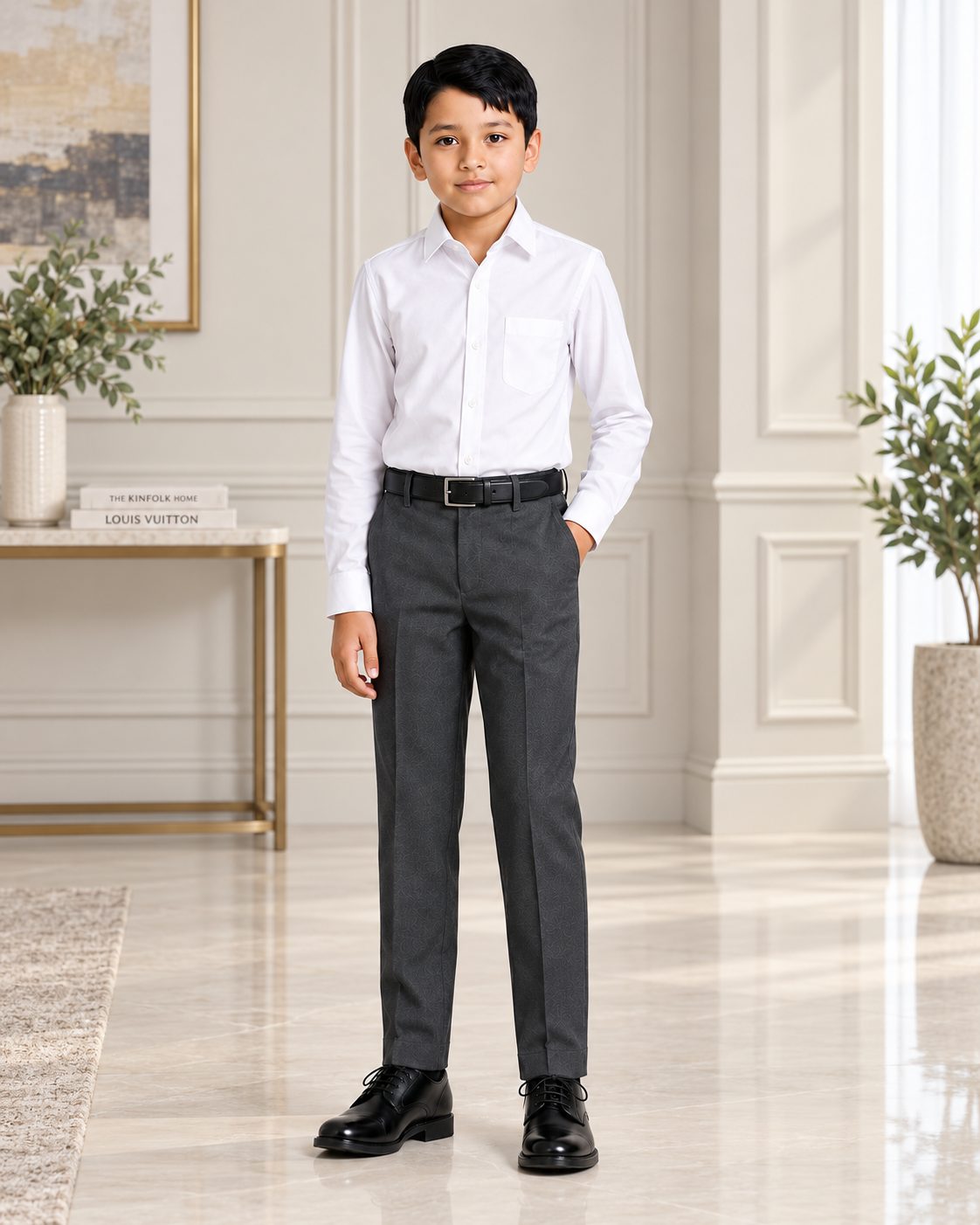 Boy's Slim-Fit Dress Pants