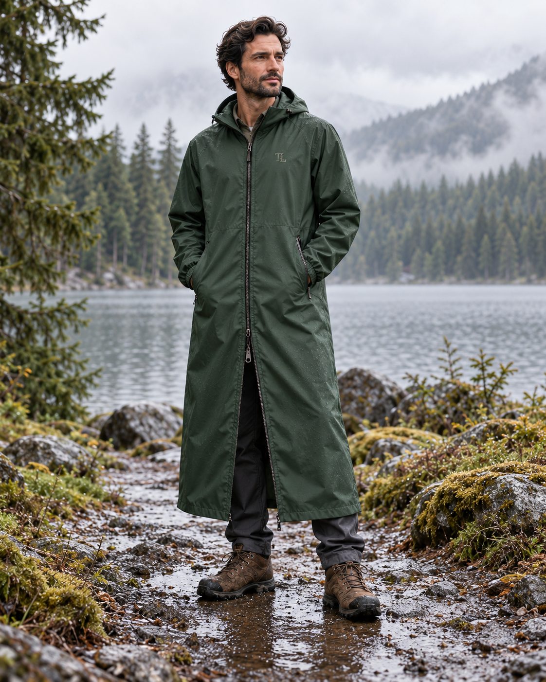 Men's Alderstorm Full-Length Raincoat