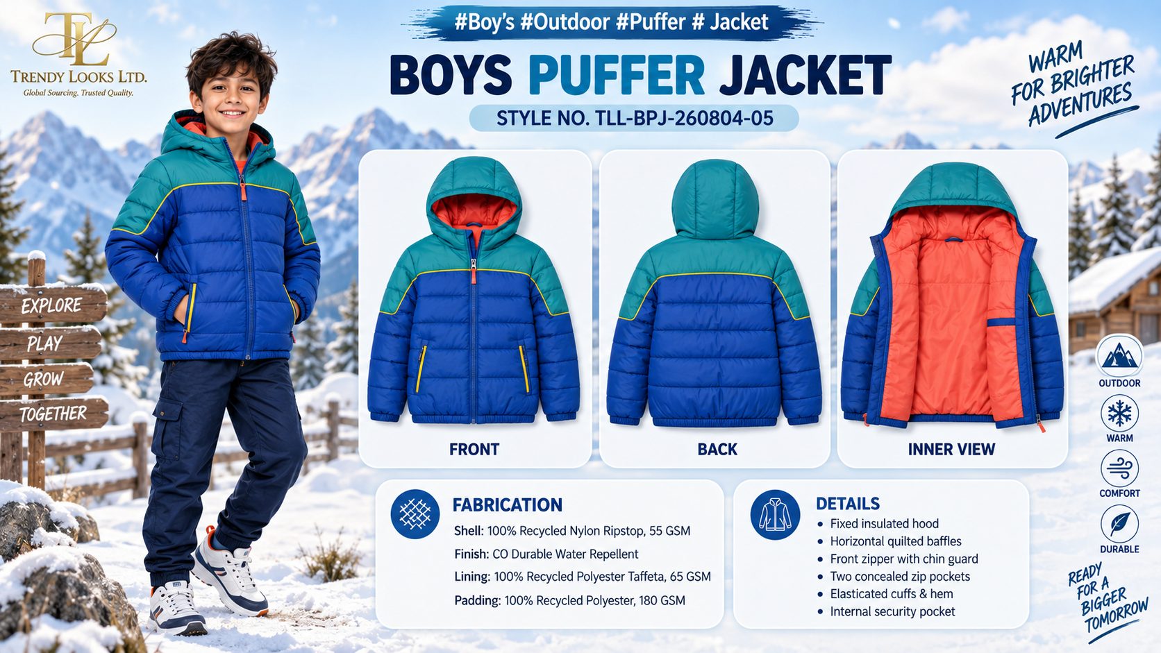 Boy's Puffer Jacket