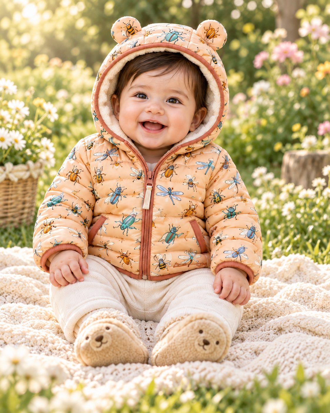 Little Meadow Bear Puffer Jacket